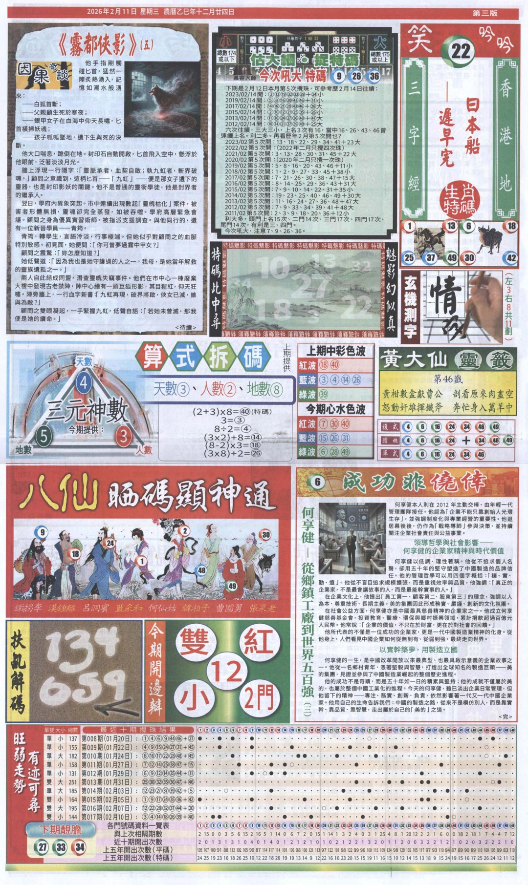 018期新报跑狗-1(正面)[图]