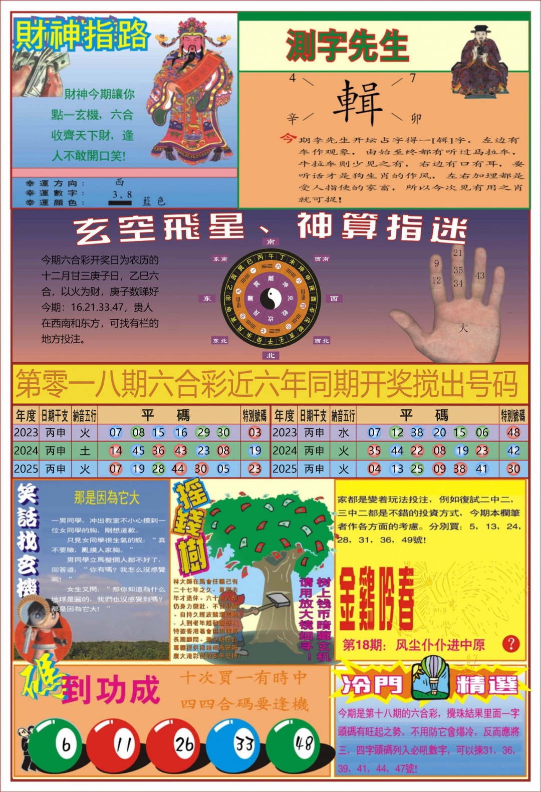 018期中四柱预测B[图]