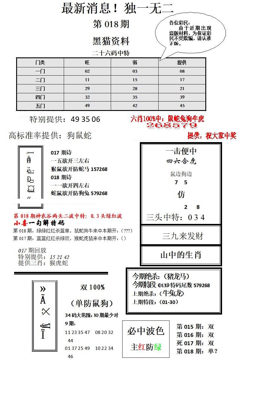 018期独一无二[图]